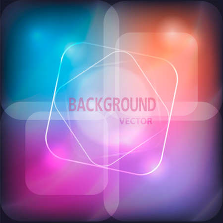 Glowing neon banner for design. Vector Backgroundのイラスト素材