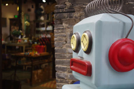 robot front of shopのeditorial素材