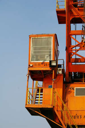 Construction machinery tower craneの写真素材
