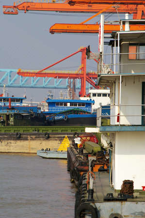 crane at a portのeditorial素材