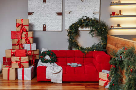 cozy Home New Years atmosphereの写真素材