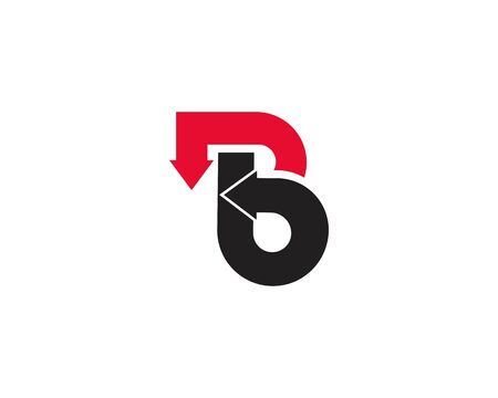 B letter logo business template vectorのイラスト素材