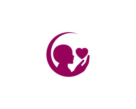 Adoption, Children, Community love logo template iconのイラスト素材