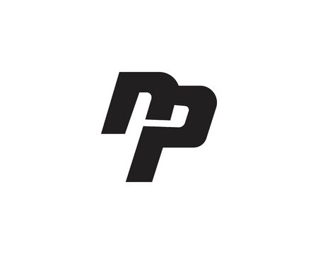 Initial text Np, Creative for business template iconのイラスト素材