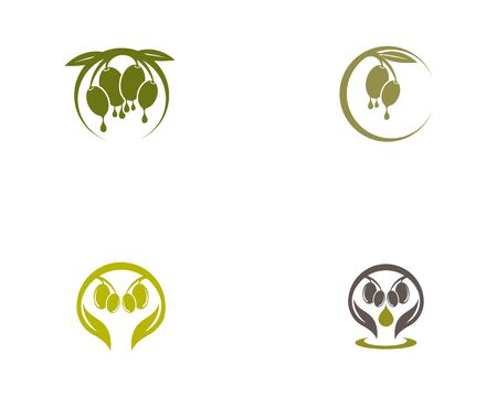 Olive oil logo icon illustration designのイラスト素材