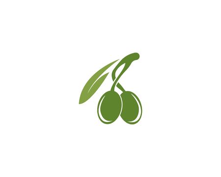 Olive oil logo vector illustration design templateのイラスト素材