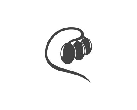 Olive oil logo vector illustration design templateのイラスト素材