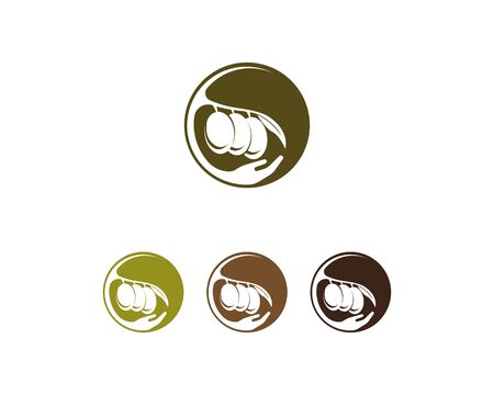 Olive oil logo icon illustration designのイラスト素材
