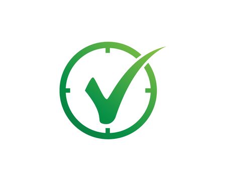 Check mark creative icon flat template vectorのイラスト素材