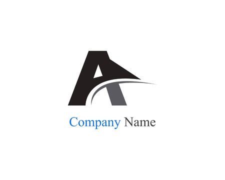 A letter logo business template vector iconのイラスト素材