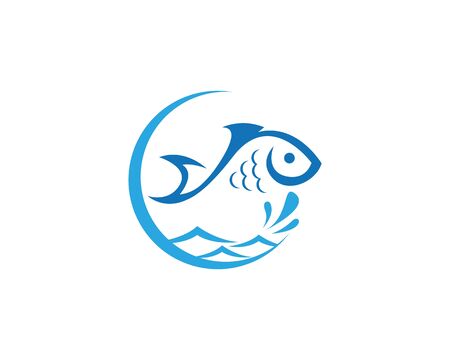 Fish logo template Creative vector symbolのイラスト素材