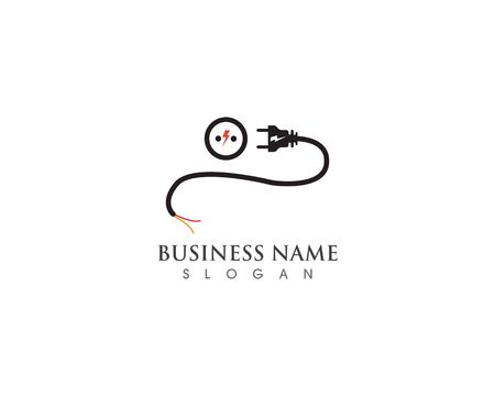cable with plug electricity icon vectorのイラスト素材