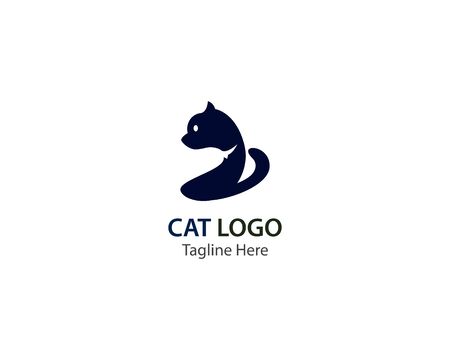 Cat logo vector illustration templateのイラスト素材