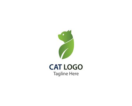 Cat logo vector illustration templateのイラスト素材