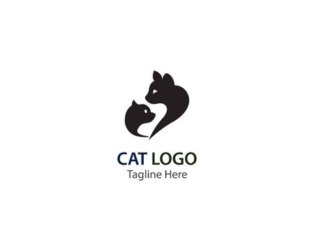 Cat logo vector illustration templateのイラスト素材