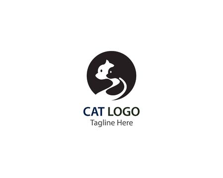 Cat logo vector illustration templateのイラスト素材