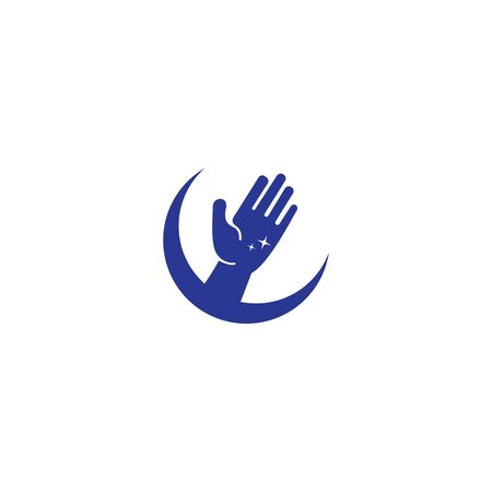 Hand care logo design template vector illustration iconのイラスト素材