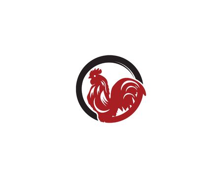 chicken logo image design vector illustrationのイラスト素材