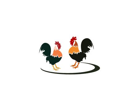 chicken logo image design vector illustrationのイラスト素材