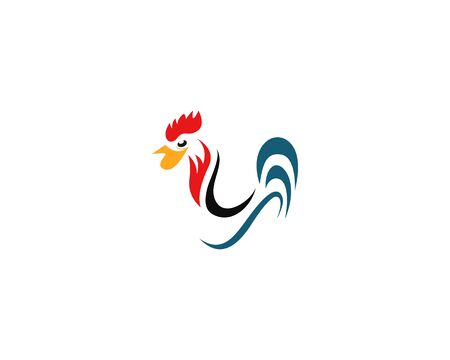 chicken logo image design vector illustrationのイラスト素材