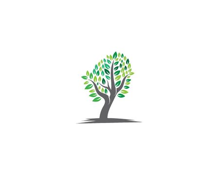 Green logo of tree ecology nature element vectorのイラスト素材