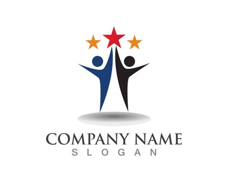 Community people logo vector symbolのイラスト素材