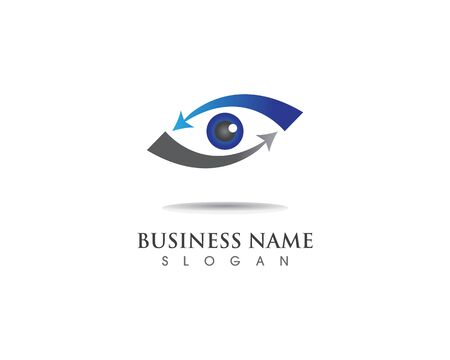 eye logo and vector symbol iconのイラスト素材