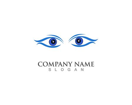 Eye care logo symbol template vector icons appのイラスト素材