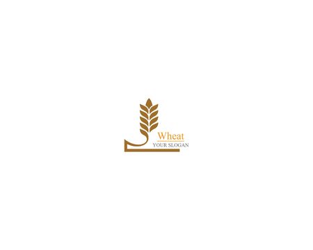Agriculture wheat Logo Template vector icon design のイラスト素材