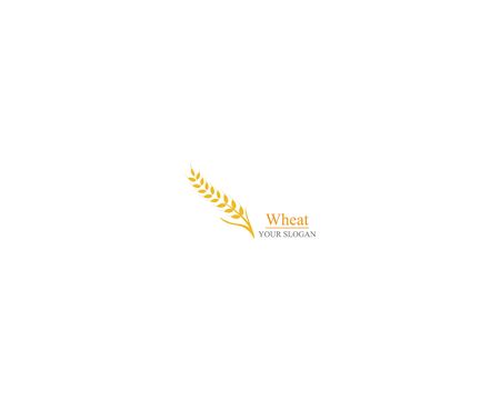 Agriculture wheat Logo Template vector icon designのイラスト素材