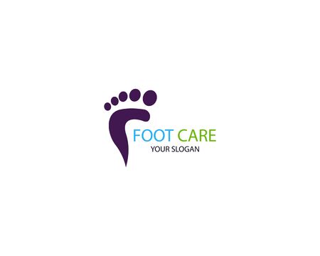 Foot care icon illustration Logo vector Templateのイラスト素材