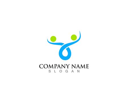 People community logo and vector template designのイラスト素材