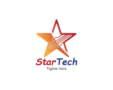 Star Technology logo symbol or icon templateのイラスト素材