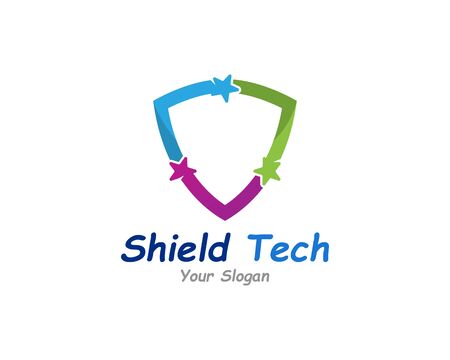 Secure chat logo symbol or icon template designのイラスト素材