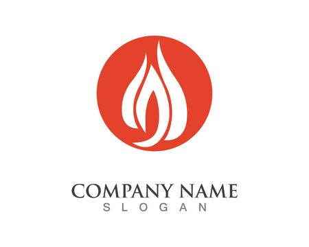 Fire flame and vector logosのイラスト素材