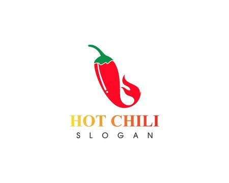 Hot chili logo template design vector, concept design, creative iconのイラスト素材