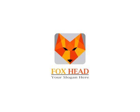 Fox head animal logo and symbol templateのイラスト素材