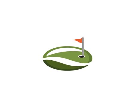 Golf Field logo template vector iconのイラスト素材