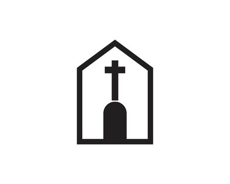 Church Logo vector template creative icon designのイラスト素材