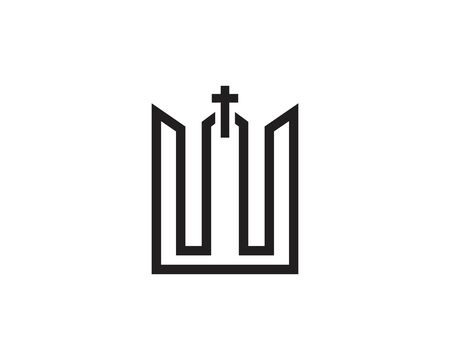 Church Logo vector template creative icon designのイラスト素材