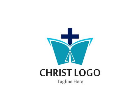 Christ logo or icon template simple creative designのイラスト素材