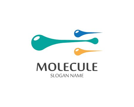 Molecule logo vector icon templateのイラスト素材