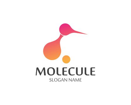 Molecule logo vector icon templateのイラスト素材