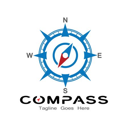 compass logo, icon and symbol. ilustration design templateのイラスト素材
