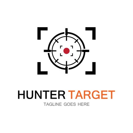 Target hunter icon vector illustration template designのイラスト素材