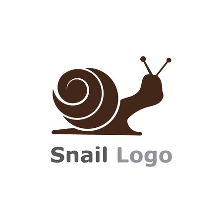 Snail logo template vector icon illustration designのイラスト素材