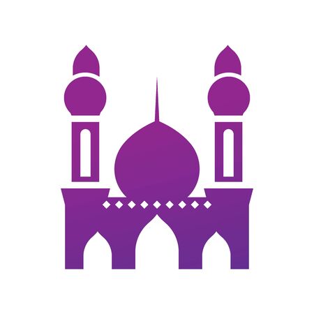 Moslem mosque icon vector Illustration design templateのイラスト素材