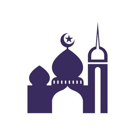Moslem mosque icon vector Illustration design templateのイラスト素材
