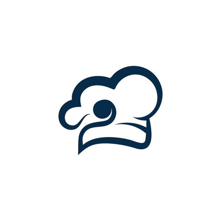 Hat chef logo creative template vector illustrationのイラスト素材