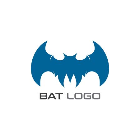 Bat open wings Logo concept elements icon templateのイラスト素材